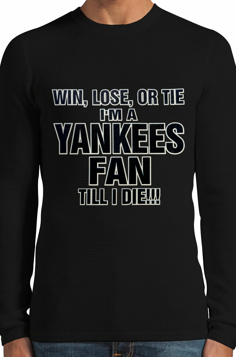 Bewild Yankee Fan Till I Die Thermal Long Sleeve Shirt 4 Bewild Yankee Fan Till I Die Thermal Long Sleeve Shirt