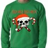 Bewild Holiday Prints Yo Ho Ho Ho Pirate Christmas Adult Crewneck