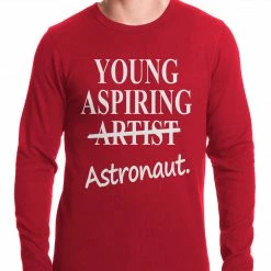 Bewild Young Aspiring Astronaut (Artist Crossed Out) Thermal Shirt