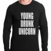 Bewild Young Drunk Unicorn Thermal Shirt
