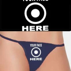 Bewild Your Face Here Thong Thongs