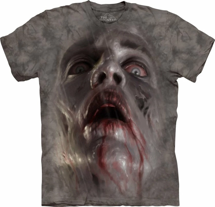 Bewild Zombie Big Face Men's T-Shirt The Mountain Apparel 7 Bewild Zombie Big Face Men's T-Shirt The Mountain Apparel